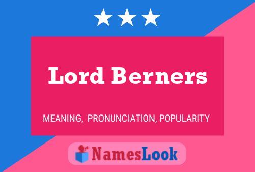 ملصق اسم Lord Berners