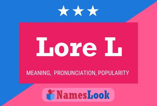 ملصق اسم Lore L