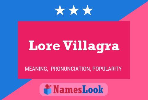 ملصق اسم Lore Villagra