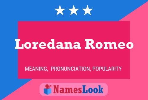 ملصق اسم Loredana Romeo