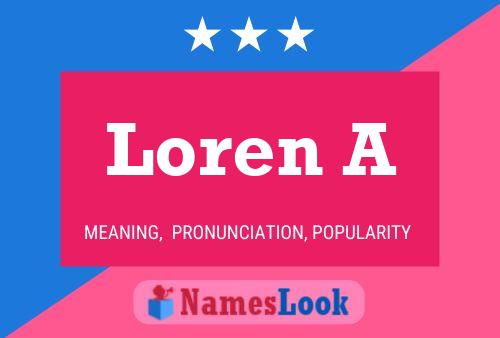 ملصق اسم Loren A