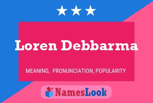 ملصق اسم Loren Debbarma