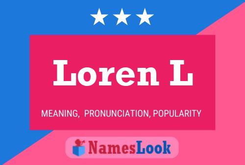 ملصق اسم Loren L