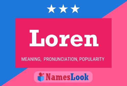 ملصق اسم Loren