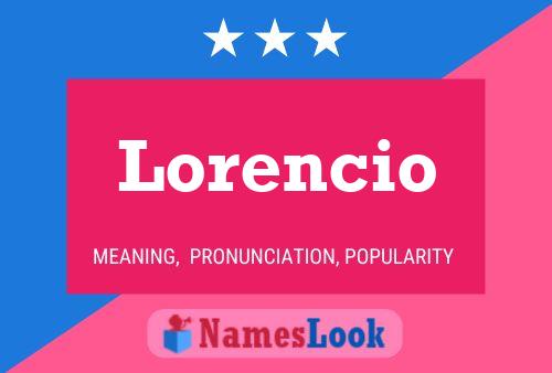 ملصق اسم Lorencio