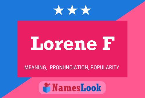 ملصق اسم Lorene F