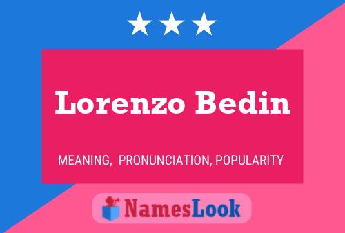 ملصق اسم Lorenzo Bedin