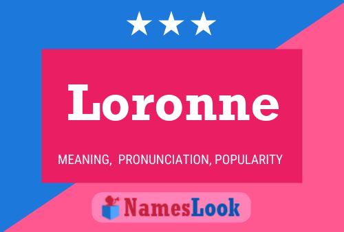 ملصق اسم Loronne