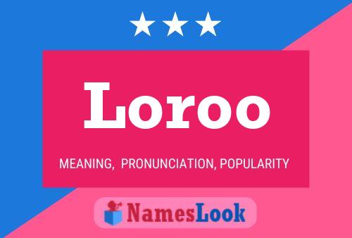 ملصق اسم Loroo