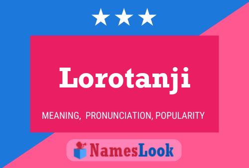 ملصق اسم Lorotanji