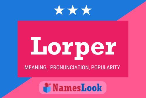 ملصق اسم Lorper