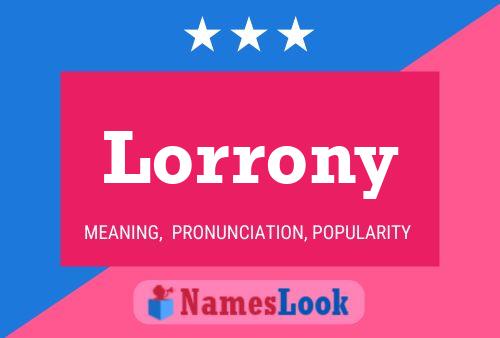 ملصق اسم Lorrony