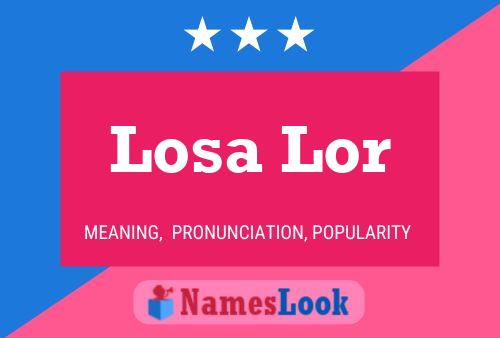 ملصق اسم Losa Lor