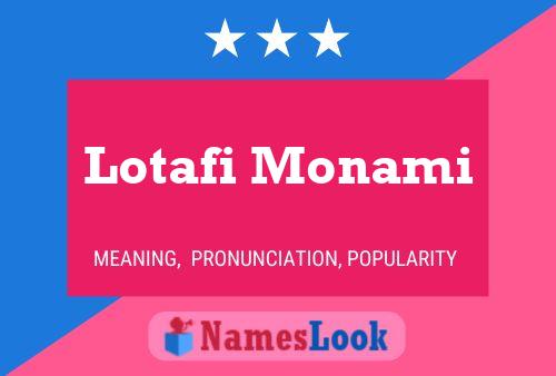 ملصق اسم Lotafi Monami