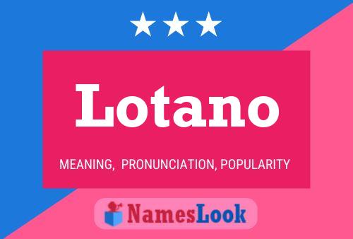 ملصق اسم Lotano