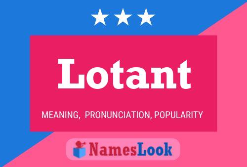 ملصق اسم Lotant