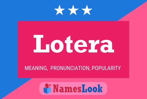 ملصق اسم Lotera