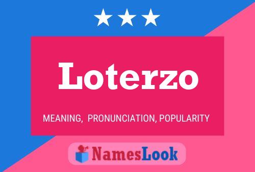 ملصق اسم Loterzo