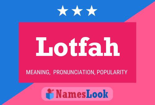 ملصق اسم Lotfah