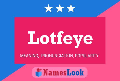 ملصق اسم Lotfeye