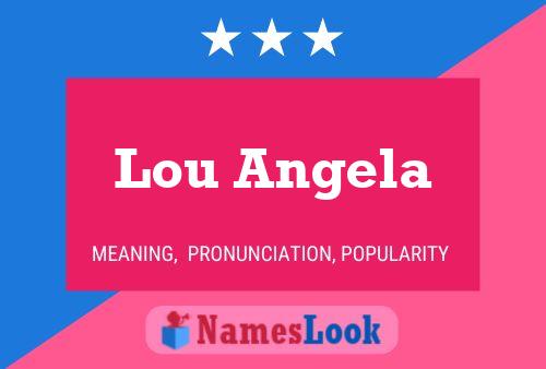 ملصق اسم Lou Angela