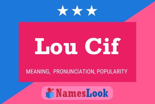 ملصق اسم Lou Cif