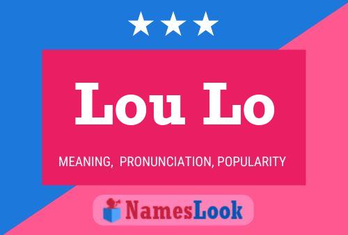 ملصق اسم Lou Lo