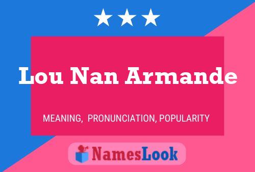 ملصق اسم Lou Nan Armande