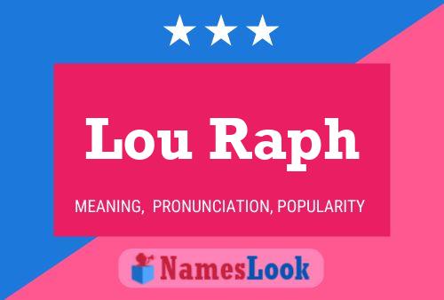 ملصق اسم Lou Raph