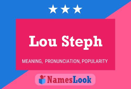 ملصق اسم Lou Steph