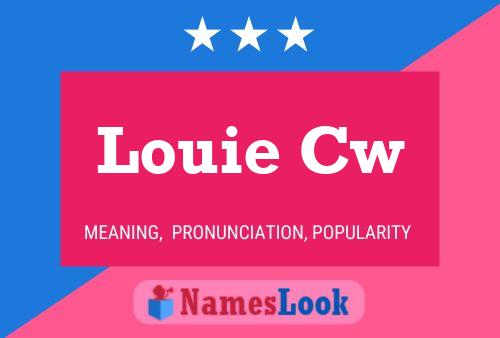 ملصق اسم Louie Cw