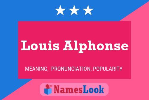 ملصق اسم Louis Alphonse