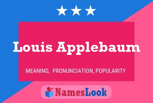 ملصق اسم Louis Applebaum