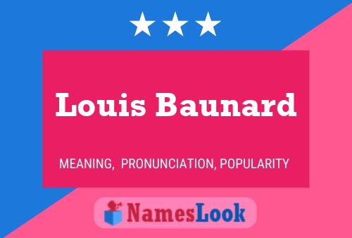 ملصق اسم Louis Baunard