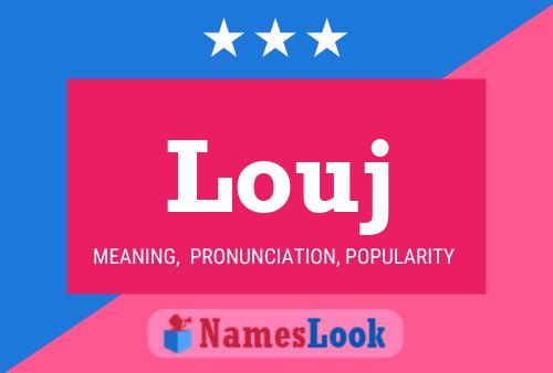 ملصق اسم Louj