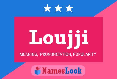 ملصق اسم Loujji