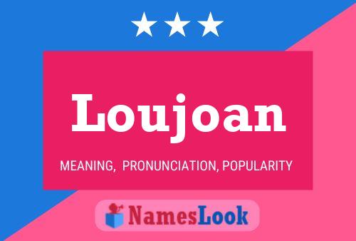 ملصق اسم Loujoan