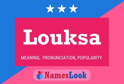 ملصق اسم Louksa