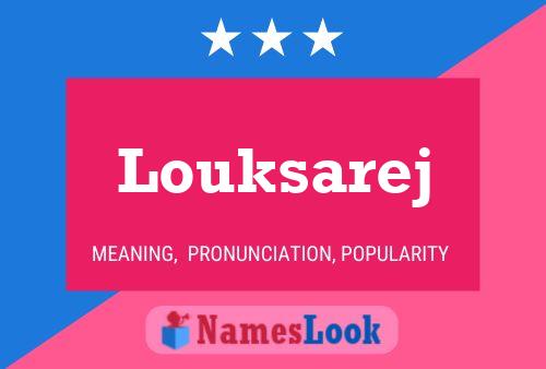 ملصق اسم Louksarej