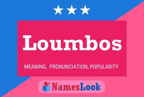 ملصق اسم Loumbos