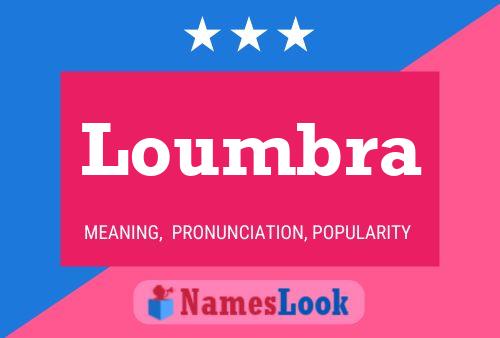 ملصق اسم Loumbra