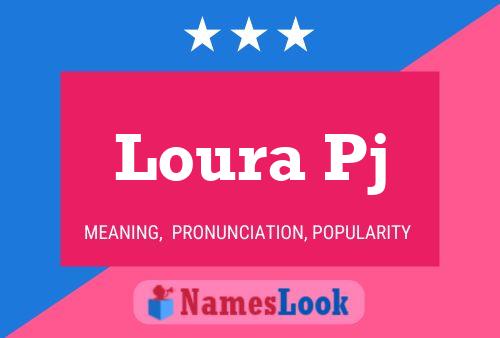 ملصق اسم Loura Pj