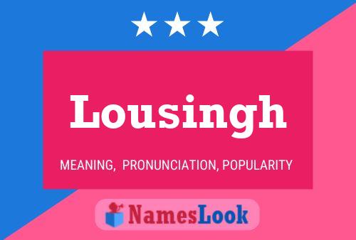 ملصق اسم Lousingh