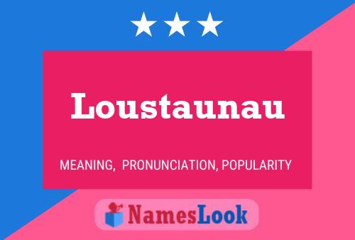 ملصق اسم Loustaunau