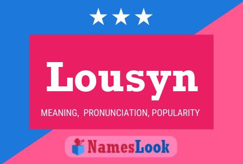 ملصق اسم Lousyn