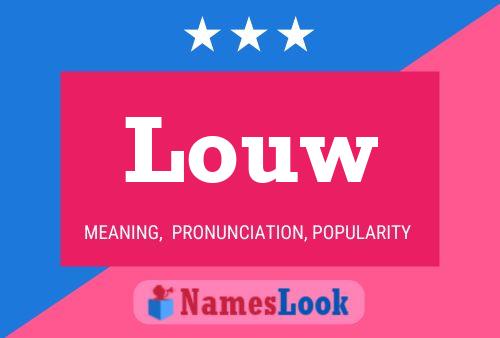 ملصق اسم Louw