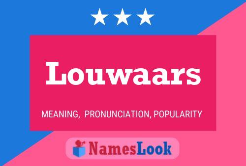 ملصق اسم Louwaars