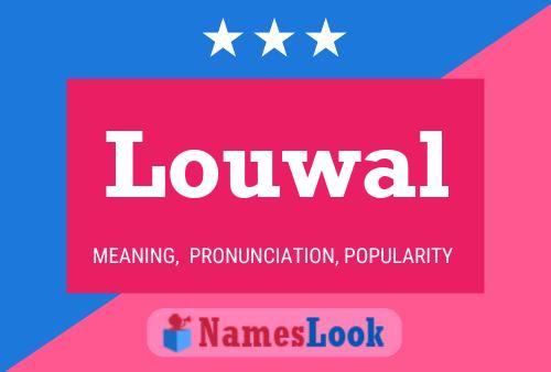 ملصق اسم Louwal