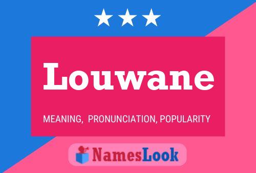 ملصق اسم Louwane