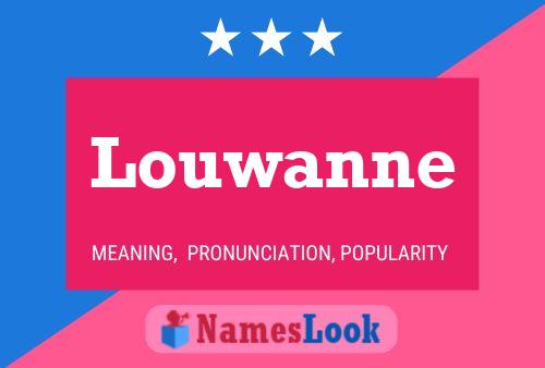 ملصق اسم Louwanne